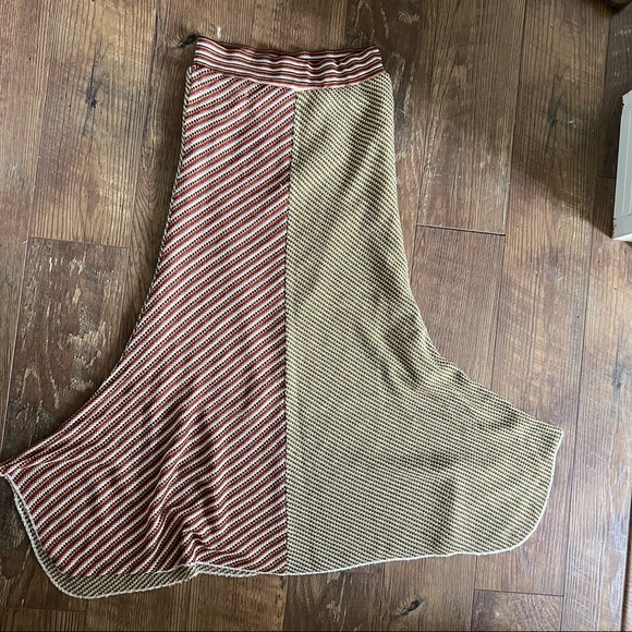 Zara two-tone midi skirt - Picture 3 of 6